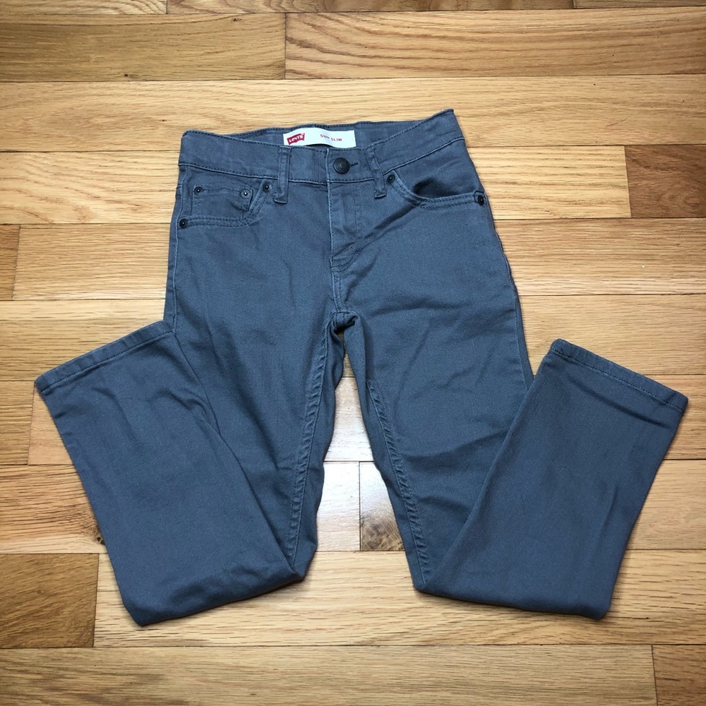 Boys Gray Levi's 511 Slim Jeans Size 8